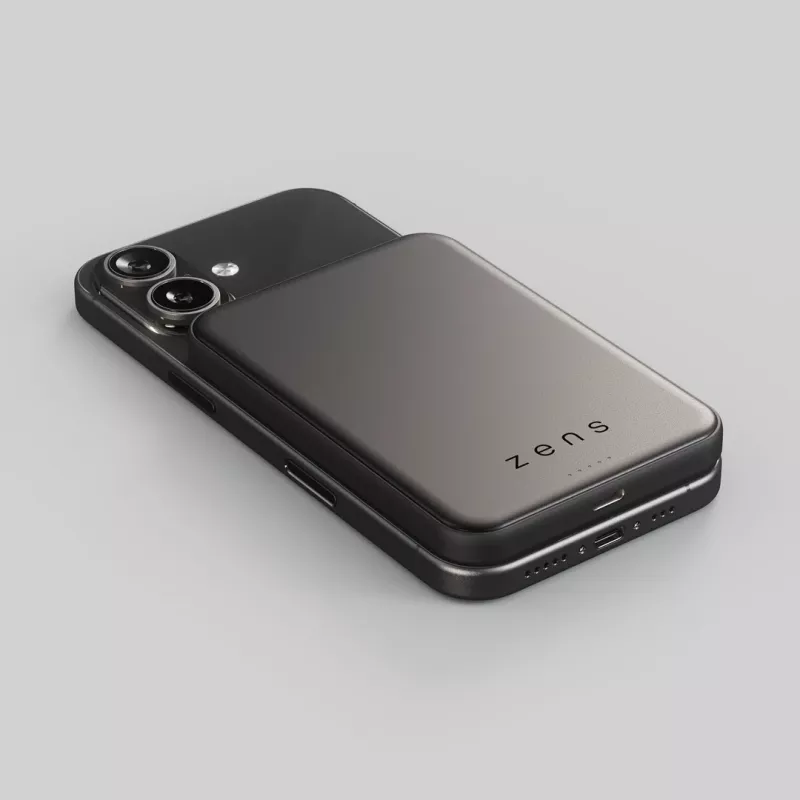 ZENS Pro 2 Semi Solid State Powerbank - Powerbank magnetica 10000 mAh compatibile con MagSafe e Qi2.2 25W (nero)