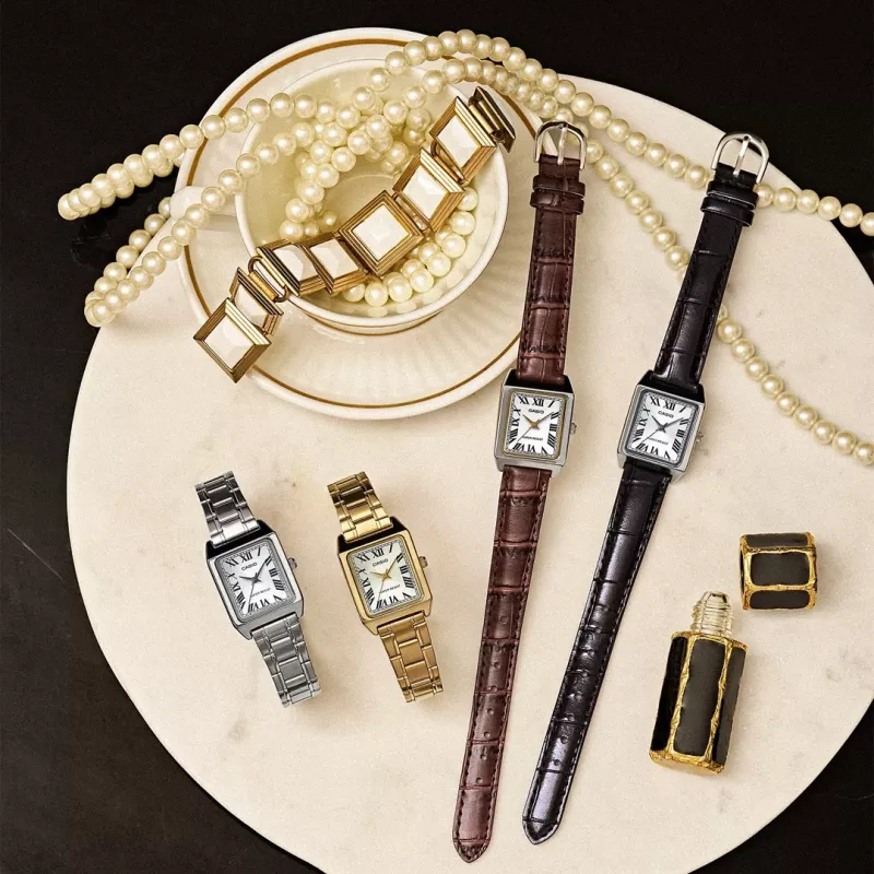 CASIO LTP-V007G-9BUDF Orologio da donna analogico, oro