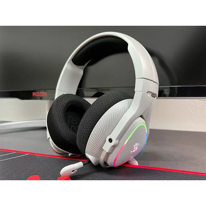 A4Tech 47752 Bloody MR710 Headset da gaming wireless RGB, grigio