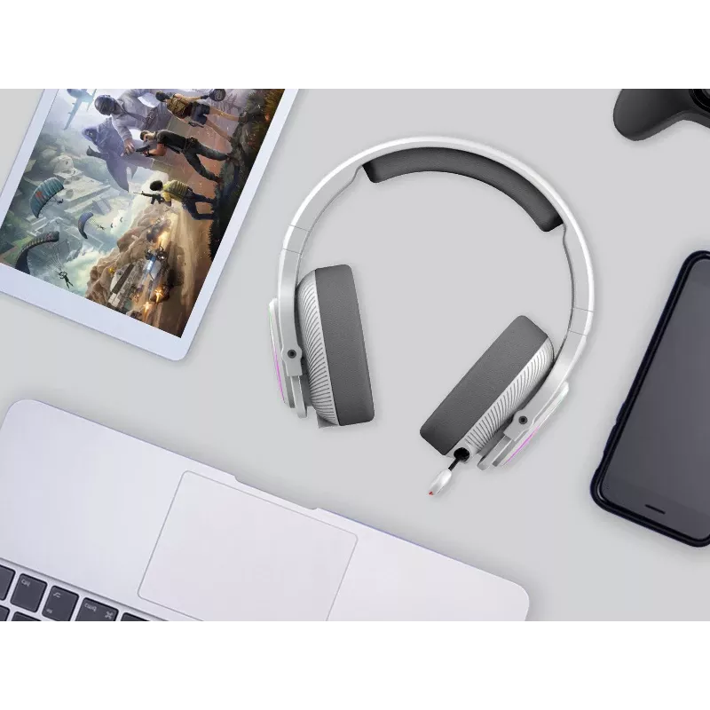 A4Tech 47752 Bloody MR710 Headset da gaming wireless RGB, grigio