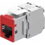 Goobay moduli Keystone RJ45 CAT 6A, STP, sottile, rosso (77948)