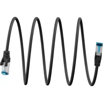 Goobay cavo patch CAT 6A ultra-flessibile S/FTP (PiMF), nero (79319)