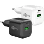 Caricabatterie rapido doppio Goobay 20 W USB-C PD GaN Nano bianco (79621)