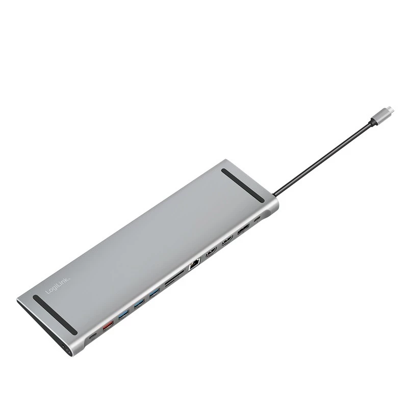 Docking station USB3.2 USB-C, 12 porte, PD