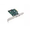 Scheda di rete PCI Express x1 -> 2x USB-C 3.2 Gen 2x1 LED Low Profile