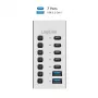 Hub USB 3.2 Gen1 7 porte USB-A/C, interruttore on/off