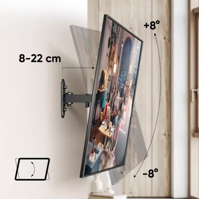 Supporto a parete per TV /10-35/SCHWARZ R2-B Onkron