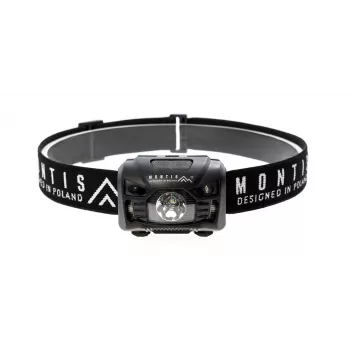 Montis torcia frontale a batteria con sensore MT001 nero Headband flashlight LED