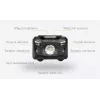 Montis torcia frontale a batteria con sensore MT001 nero Headband flashlight LED