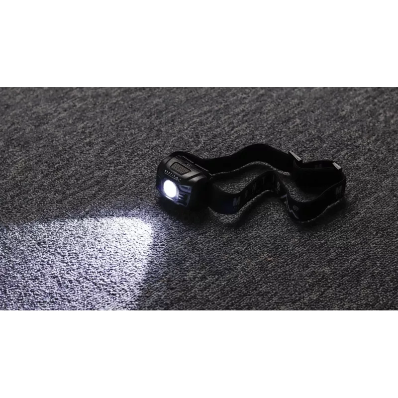 Montis torcia frontale a batteria con sensore MT001 nero Headband flashlight LED