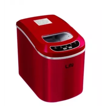 Macchina portatile per cubetti di ghiaccio LIN ICE PRO-R12 rosso