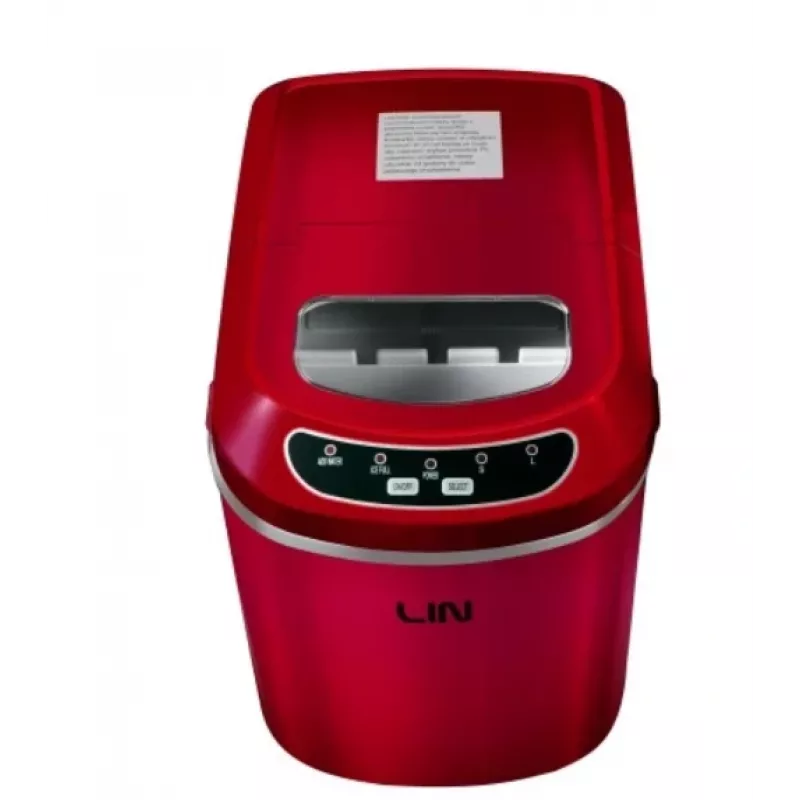 Macchina portatile per cubetti di ghiaccio LIN ICE PRO-R12 rosso