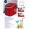 Macchina portatile per cubetti di ghiaccio LIN ICE PRO-R12 rosso