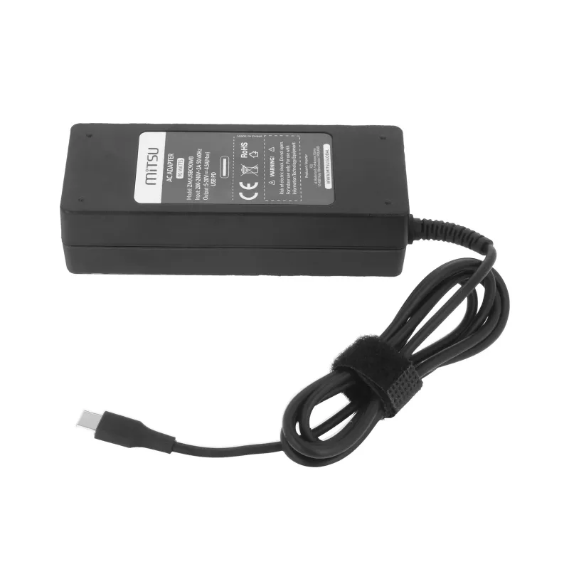 Alimentatore per laptop 90W USB-C 5V-9V-12V-15V/3A, 20V/4.5A PD
