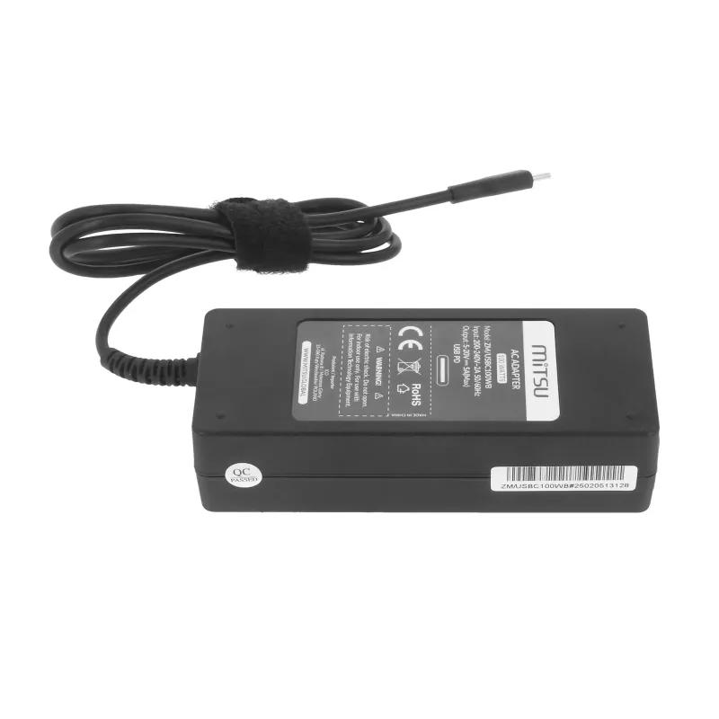 Adattatore alimentatore per laptop 100W USB Type-C USB-C 5V-9V-12V-15V/3A, 20V/5A PD