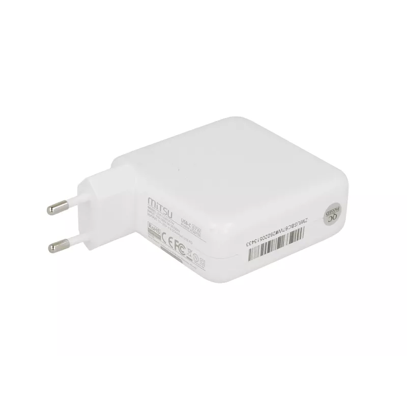 Alimentatore per laptop 67W USB-C 5V-9V-12V-15V/3A, 20V/3.35A PD