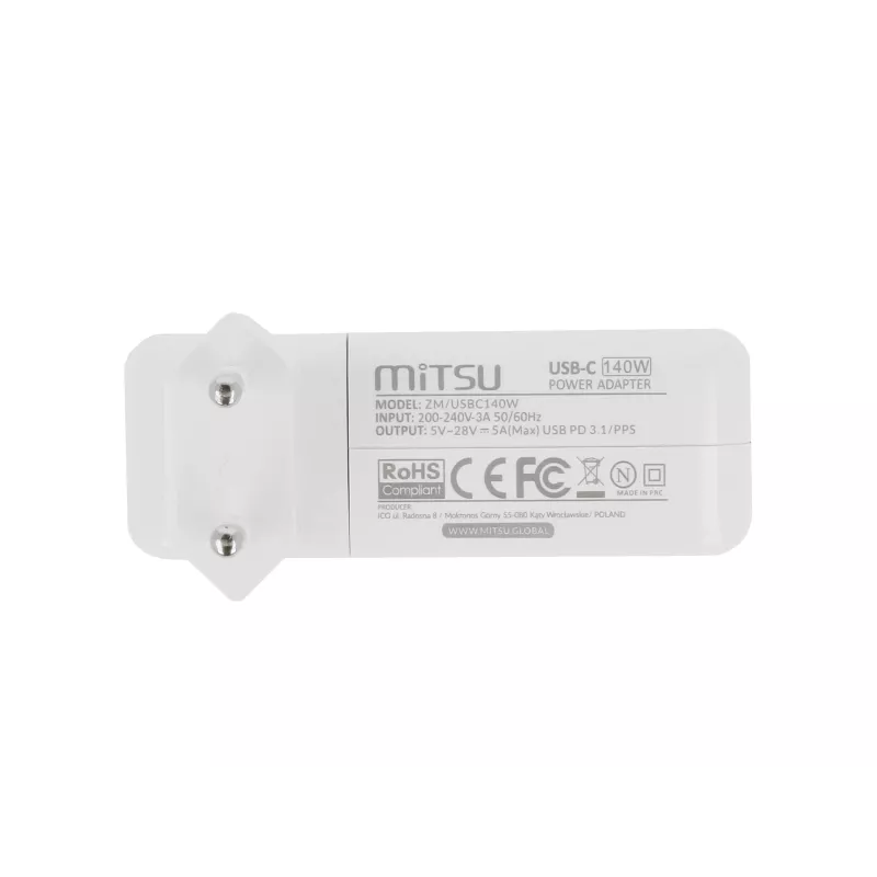 Alimentatore / caricabatterie per laptop 100W USB-C 5V-9V-12V-15V/3A, 20V-28V/5A PD