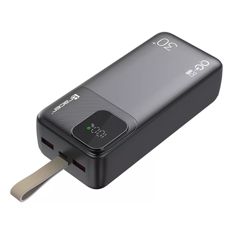 Tracer 47824 Prime-V3 30000mAh QC22.5W+PD20W power bank, nero