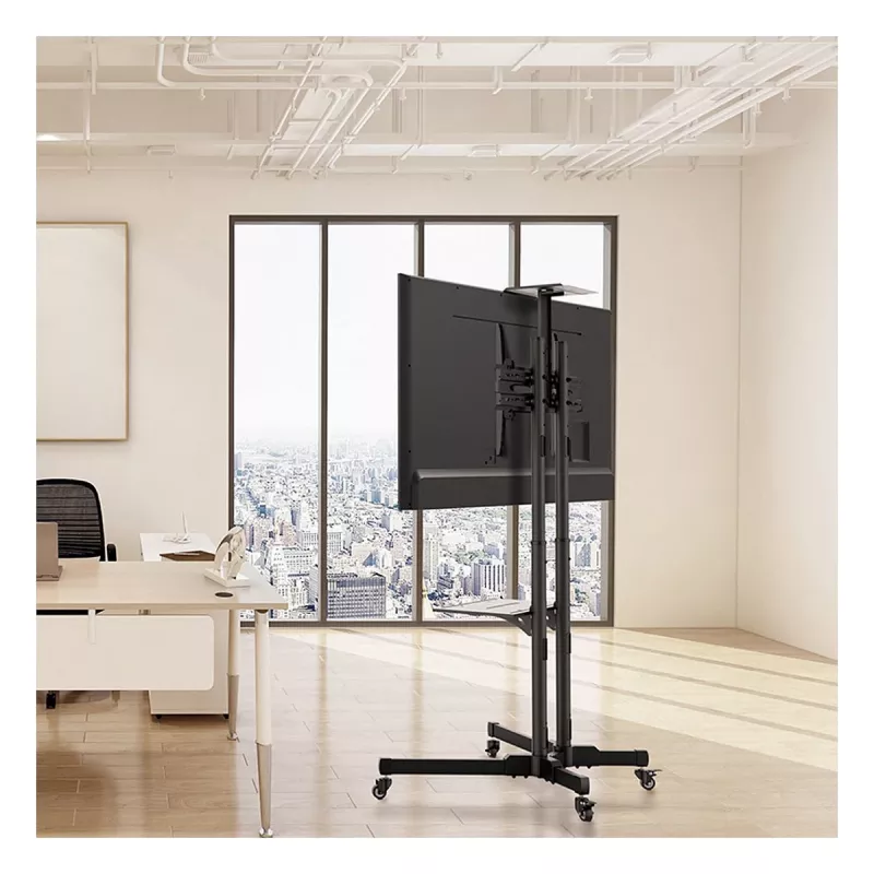Supporto a rotelle VALUE per LCD/TV, 37-70 pollici, fino a 50 kg, nero