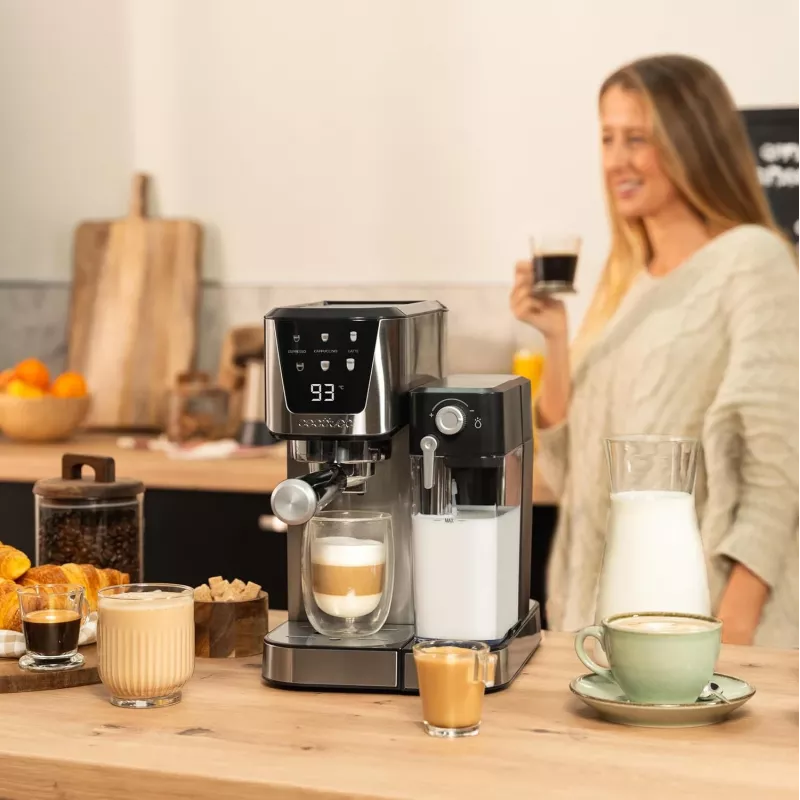 Macchina per caffè Cecotec | Power Espresso 20 Cream | pressione pompa 20 bar | monta latte integrato | semiautomatica | 1350 W