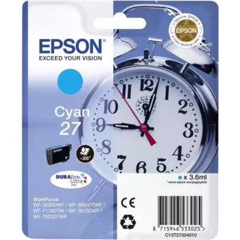 Inchiostro Epson/27 Alarm Clock 3,6 ml CY SEC (C13T27024022)