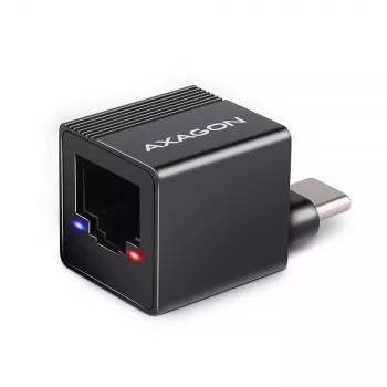 AXAGON ADE-MINIC USB-C 3.2 Gen 1 Mini adattatore Gigabit Ethernet, nero
