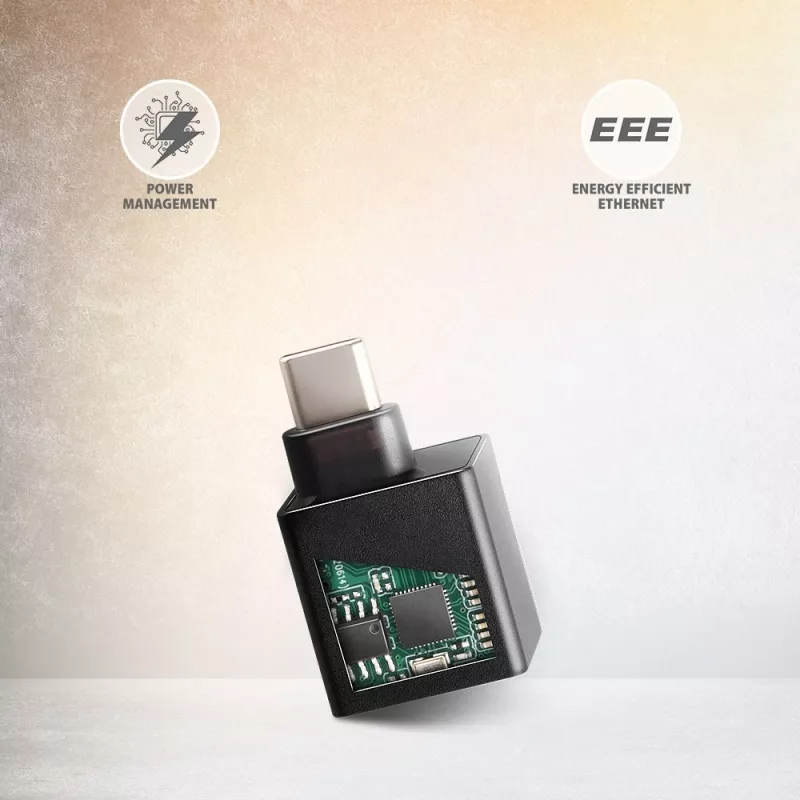 AXAGON ADE-MINIC USB-C 3.2 Gen 1 Mini adattatore Gigabit Ethernet, nero