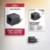 AXAGON ADE-MINIC USB-C 3.2 Gen 1 Mini adattatore Gigabit Ethernet, nero