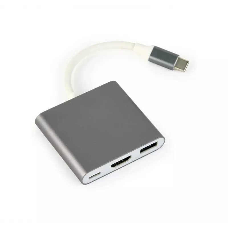Gembird A-CM-HDMIF-02-SG adattatore grafico USB 3840 x 2160 pixel grigio