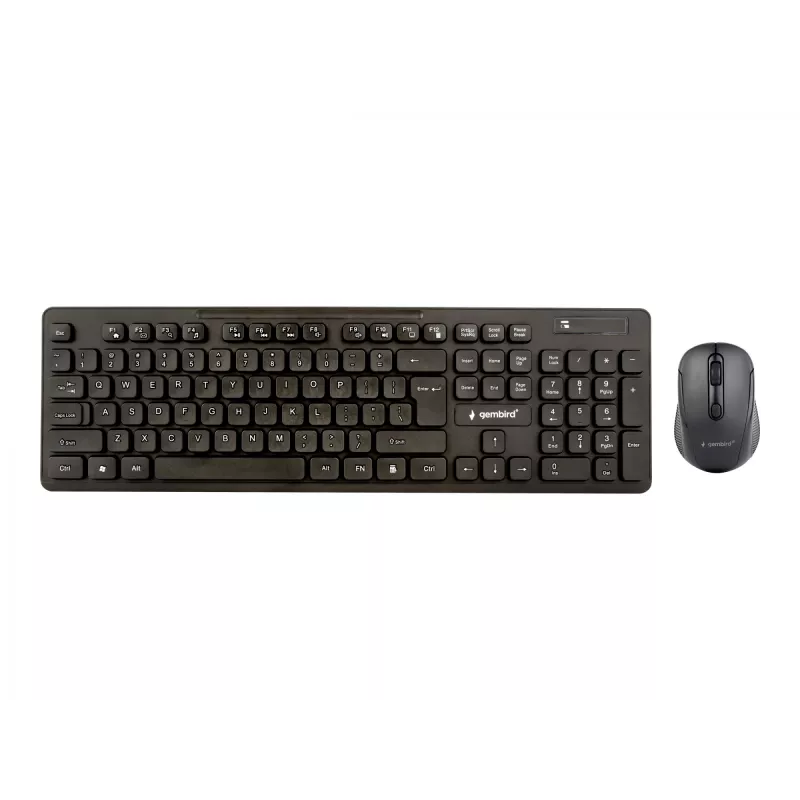 Gembird KBS-WCH-03 set tastiera e mouse wireless, nero