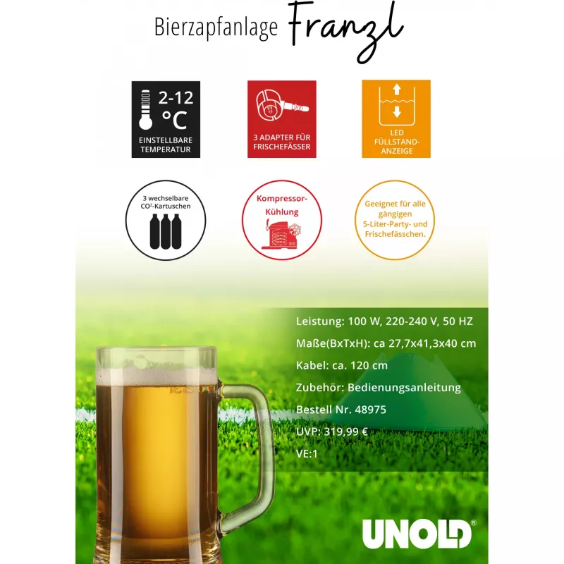 Unold Franzl 5 L impianto di spillatura