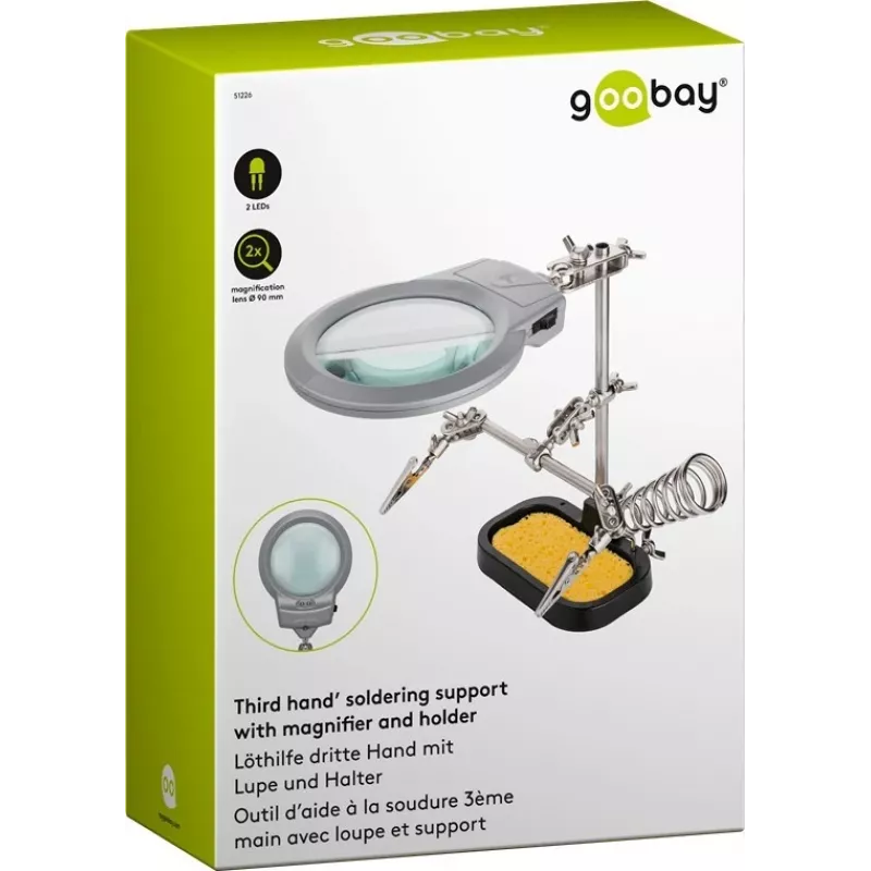 Goobay 51226 accessorio per saldatore/stazione 1 pz. supporto con lente