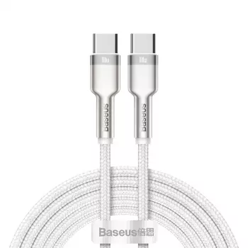 Cavo USB-C a USB-C Baseus Cafule, 100W, 2m (bianco)