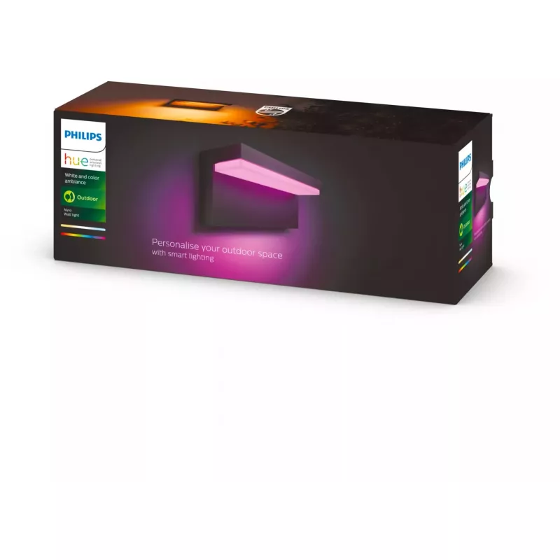 Philips Hue Nyro White & Cool Amb. Lampada da parete 1000lm nero