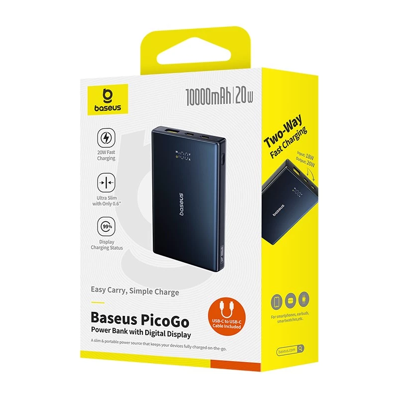 Power bank Baseus P10076801123-00 ai polimeri di litio 10000 mAh nero