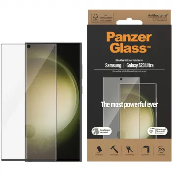 Protezione display PanzerGlass Ultra-Wide Fit Sam S23 Ultra S918 7317 con applicatore