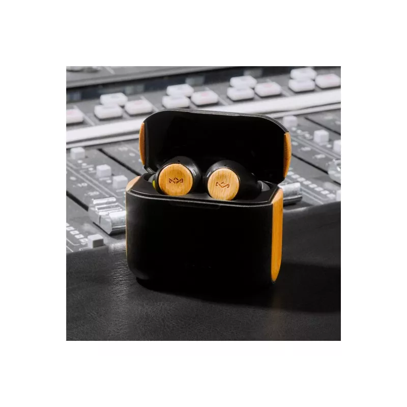 Auricolari Marley Rebel True con microfono integrato, in-ear, wireless, Signature nero