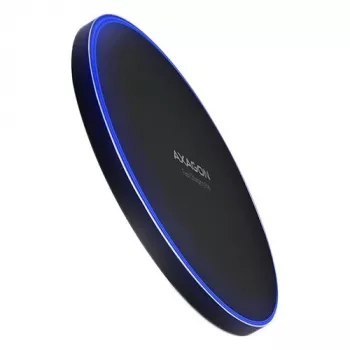 AXAGON WDC-P10T sottile pad di ricarica rapida wireless, Qi 5/7,5/10 W, Micro-USB