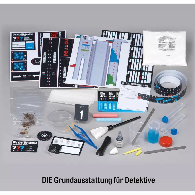 Die drei ??? Detektiv-Carry Case, set da detective attrezzatura completa per giovani detective