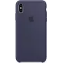 Apple custodia in silicone per iPhone XS Max Midnight Blue