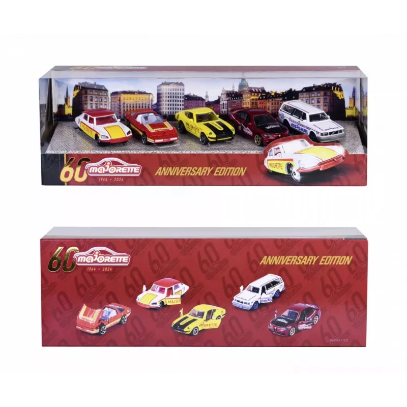 Set veicoli Majorette 60th Anniversary confezione da 5