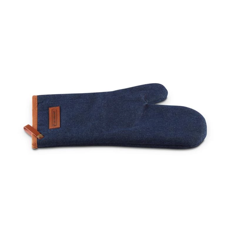 Le Creuset guanto da forno in tessuto jeans blu scuro (45100327760800)