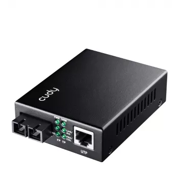 Cudy MC100SA-20 convertitore di rete media 100 Mbit/s 1310 nm monomodale nero