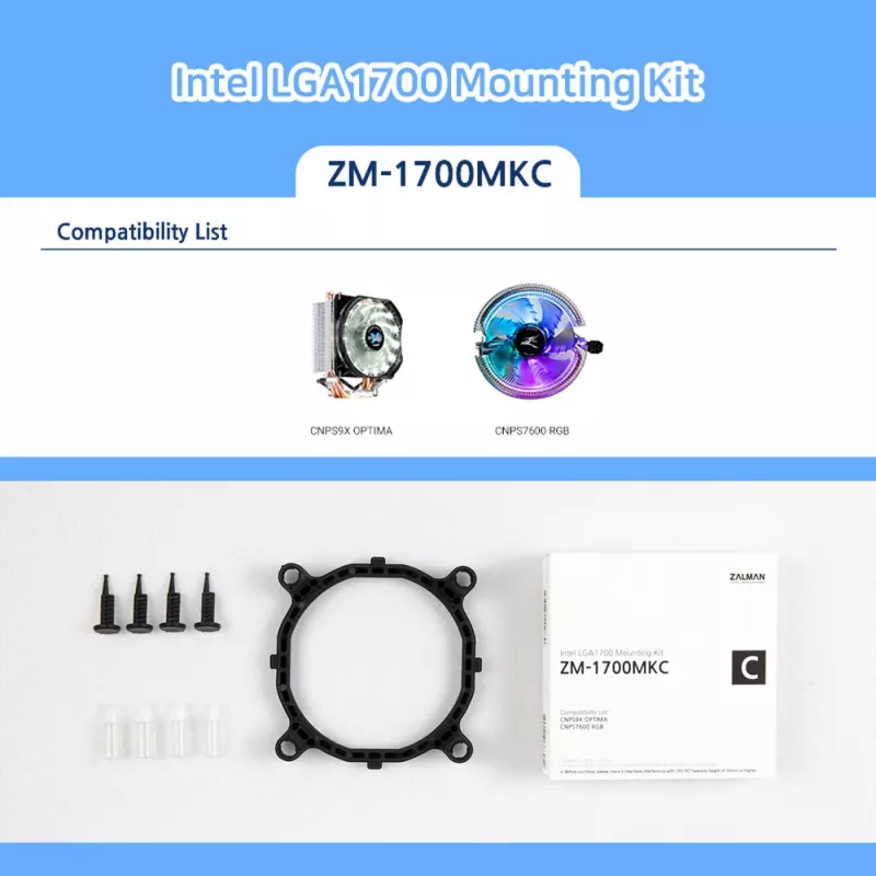 Zalman ZM-1700MKC - kit di upgrade per dissipatore processore - (per: LGA1200, LGA1700)