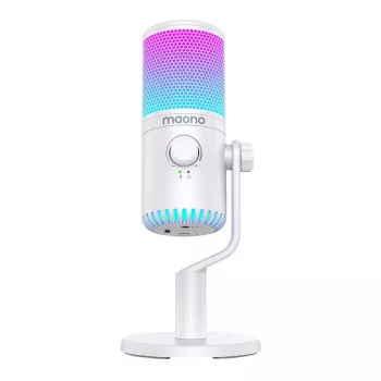 Microfono gaming Maono DM30RGB (bianco)