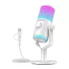 Microfono gaming Maono DM30RGB (bianco)