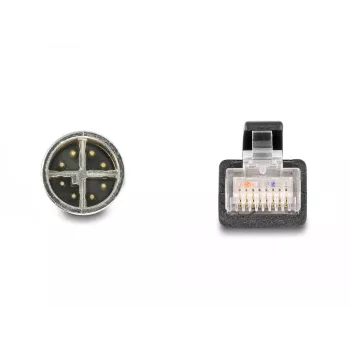 DeLOCK 60077 adattatore cavo M12 RJ-45 nero - turchese (60077)