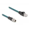 DeLOCK 60077 adattatore cavo M12 RJ-45 nero - turchese (60077)
