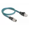 DeLOCK 60077 adattatore cavo M12 RJ-45 nero - turchese (60077)