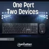 Manhattan 178990 set tastiera e mouse wireless, nero